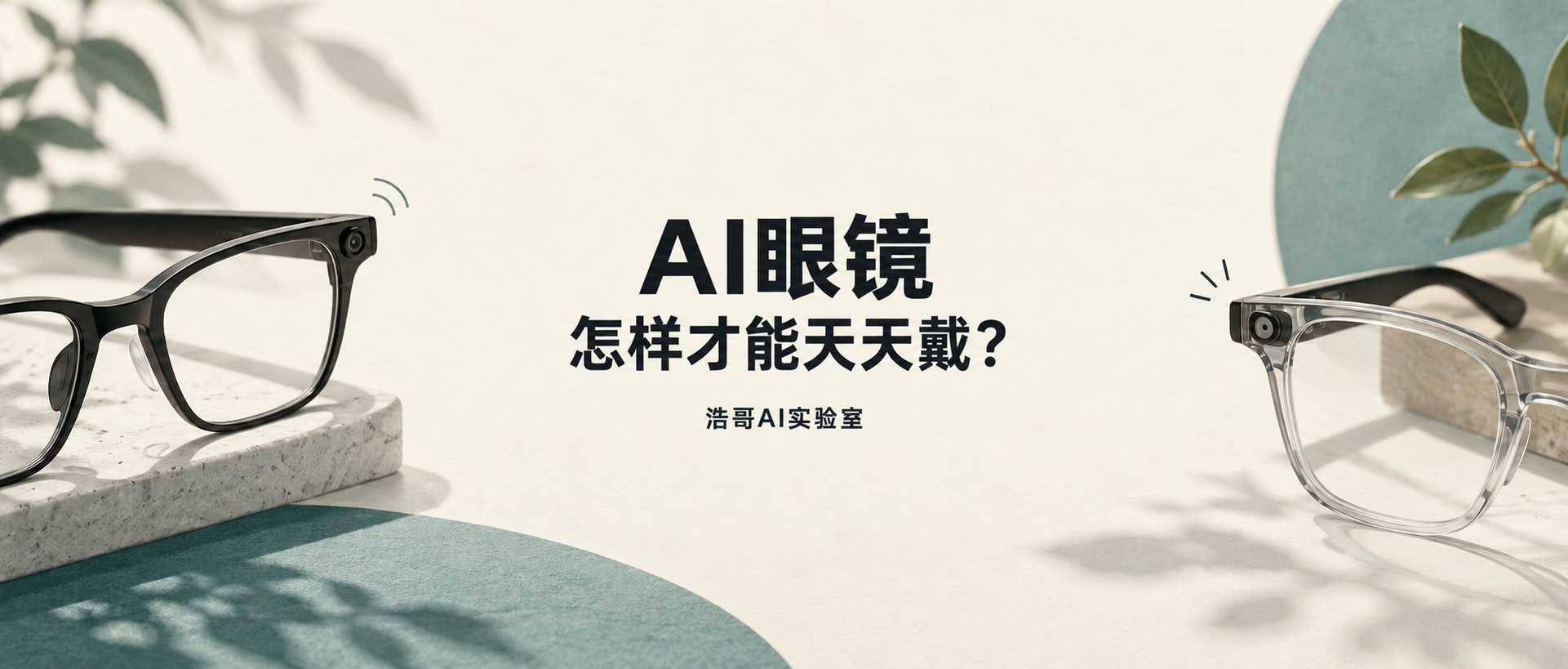 AI眼镜:怎样才能天天戴?浩哥AI实验室原创封面